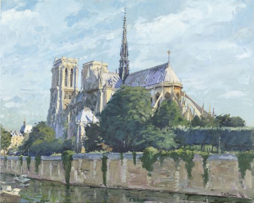 Morning, Notre-Dame from Pont de L'Arceveche