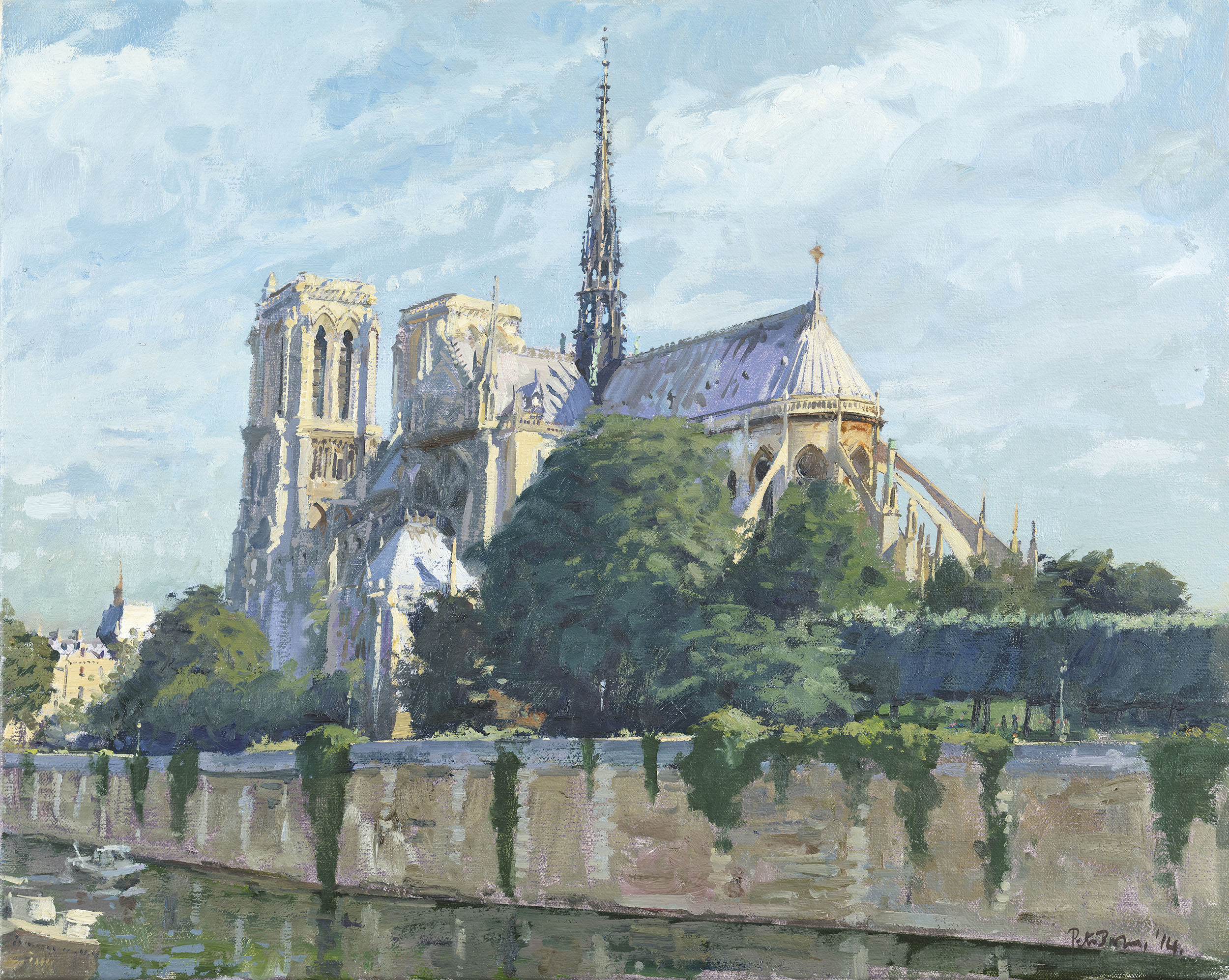 Morning, Notre-Dame from Pont de L'Arceveche