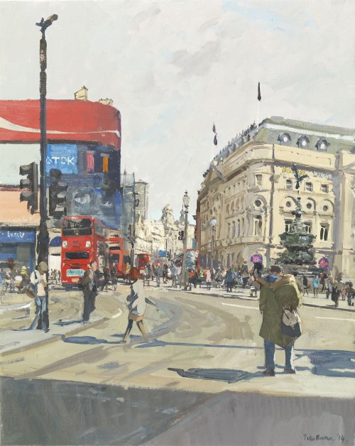 Piccadilly Circus, towards Shaftesbury Avenue