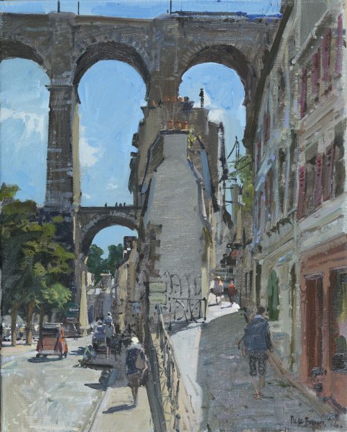 The Viaduct with the TGV and the 2CV, Morlaix