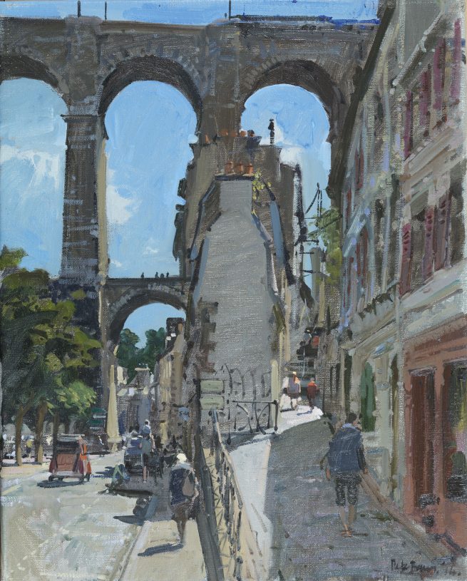 The Viaduct with the TGV and the 2CV, Morlaix