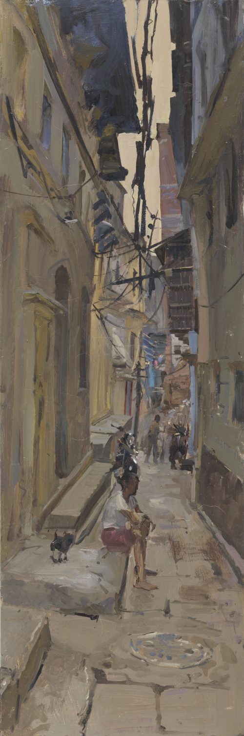 Back Street, the Temple and Yellow House, Varanassi