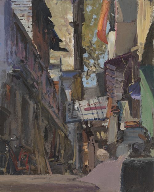 Sari Drying Outside the Varanasi Cafe