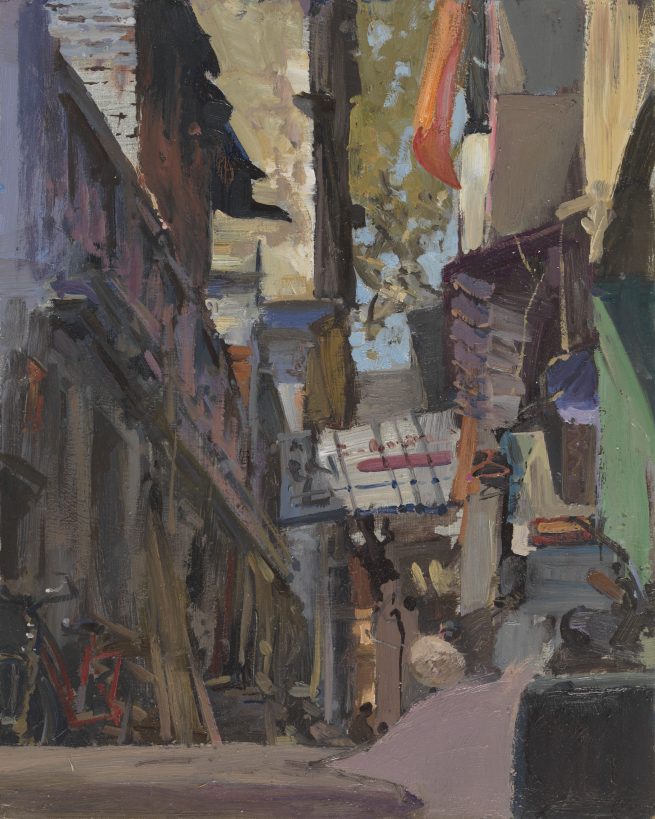 Sari Drying Outside the Varanasi Cafe