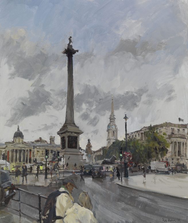 Trafalgar Square, Light Rain