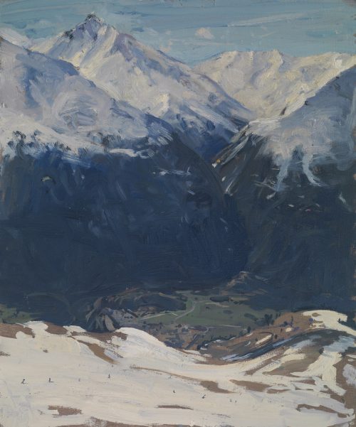 Above Aussois, Paragliders
