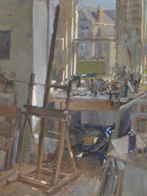Easel by the Studio Table