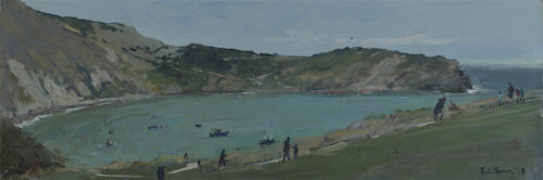 Lulworth Cove. Painted in 2018, never exhibited, Just retrieved from a dusty corner of the studio