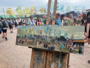 Peter Brown Glastonbury Painting
