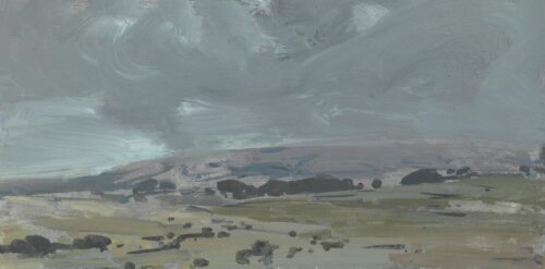 From above the B3212 near Princetown, Dartmoor, Rain