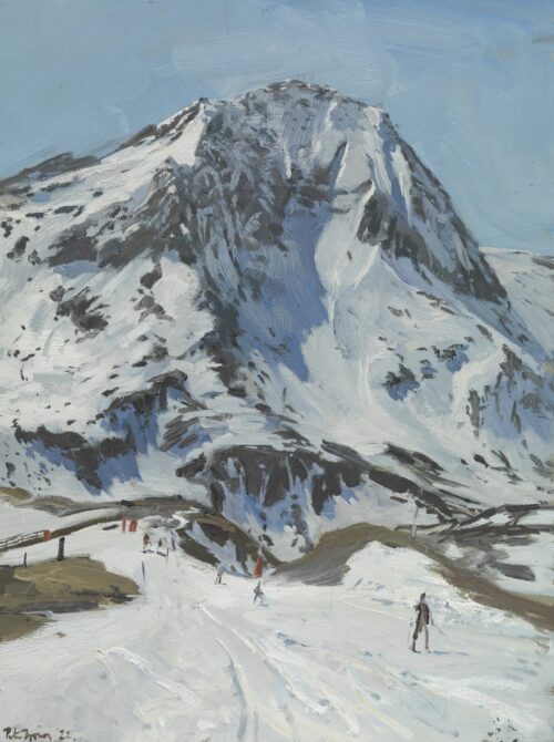 Montagne L'Echelle, Aussois, French Alps, before the last lift down (Top of Armoire and Col)