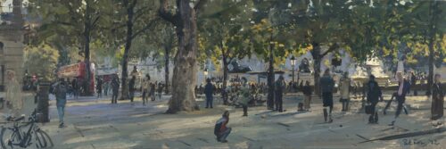 Autumn Afternoon Under the Planes to Trafalgar Square