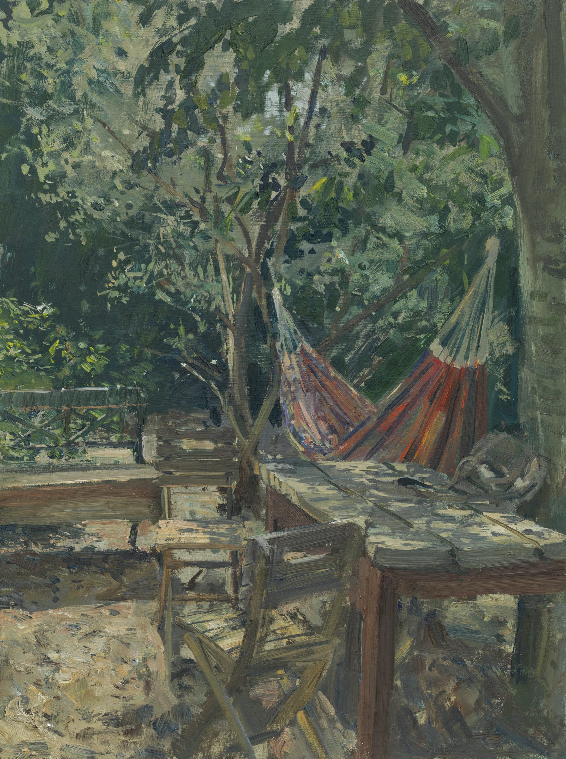 Occupied Hammock and Sketchbook Satchel