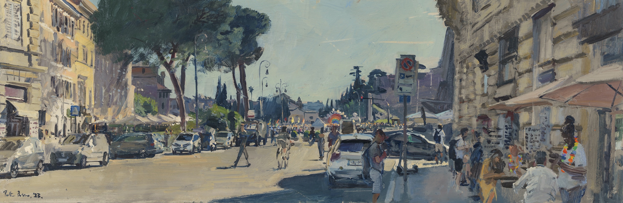 Pride March, Rome, from Via Cavour