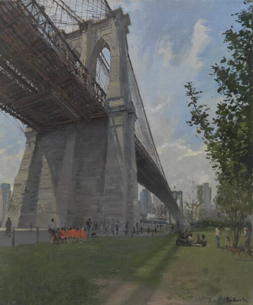 School Party under Brooklyn Bridge