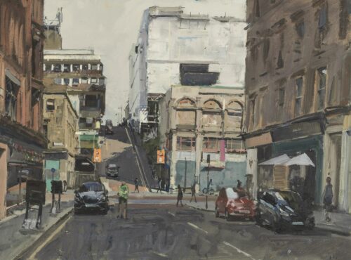 Scott Street from Pitt Street (Art School Under Wrap)