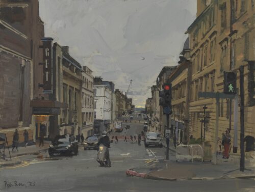 Rose Street with the lady from the Art School