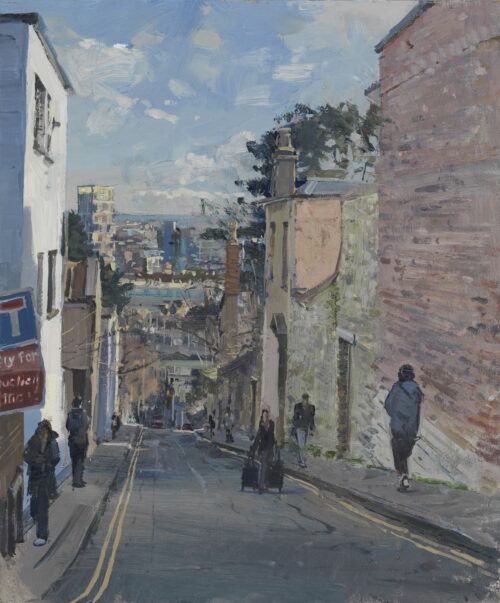 Down Marlborough Hill from Kingsdown Park, February 2025
