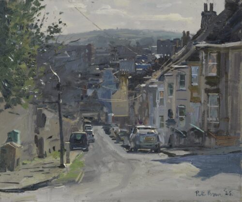 Towards the Bond Warehouse, St Vincent’s Road, Hotwells, February 2025