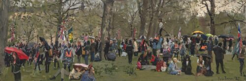 The Watching Crowd, St James’s Park, the Coronation