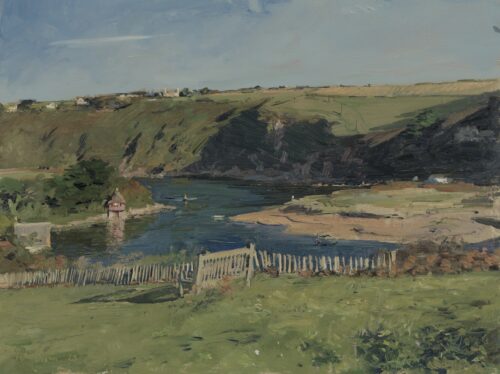 Morning, The Bench above Bantham Quay