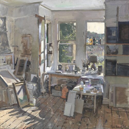 Morning Light, The Studio: Mediums and Hurricane Lantern