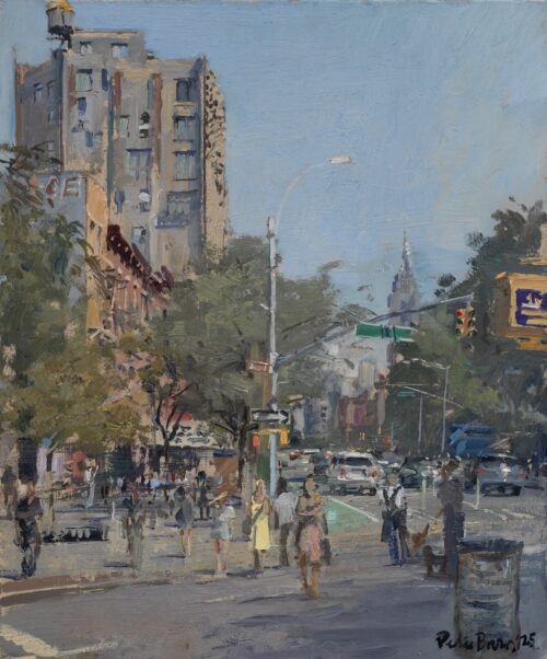 Towards the Empire Strate Building from West Village (Fr Demo Sq), September 2025
