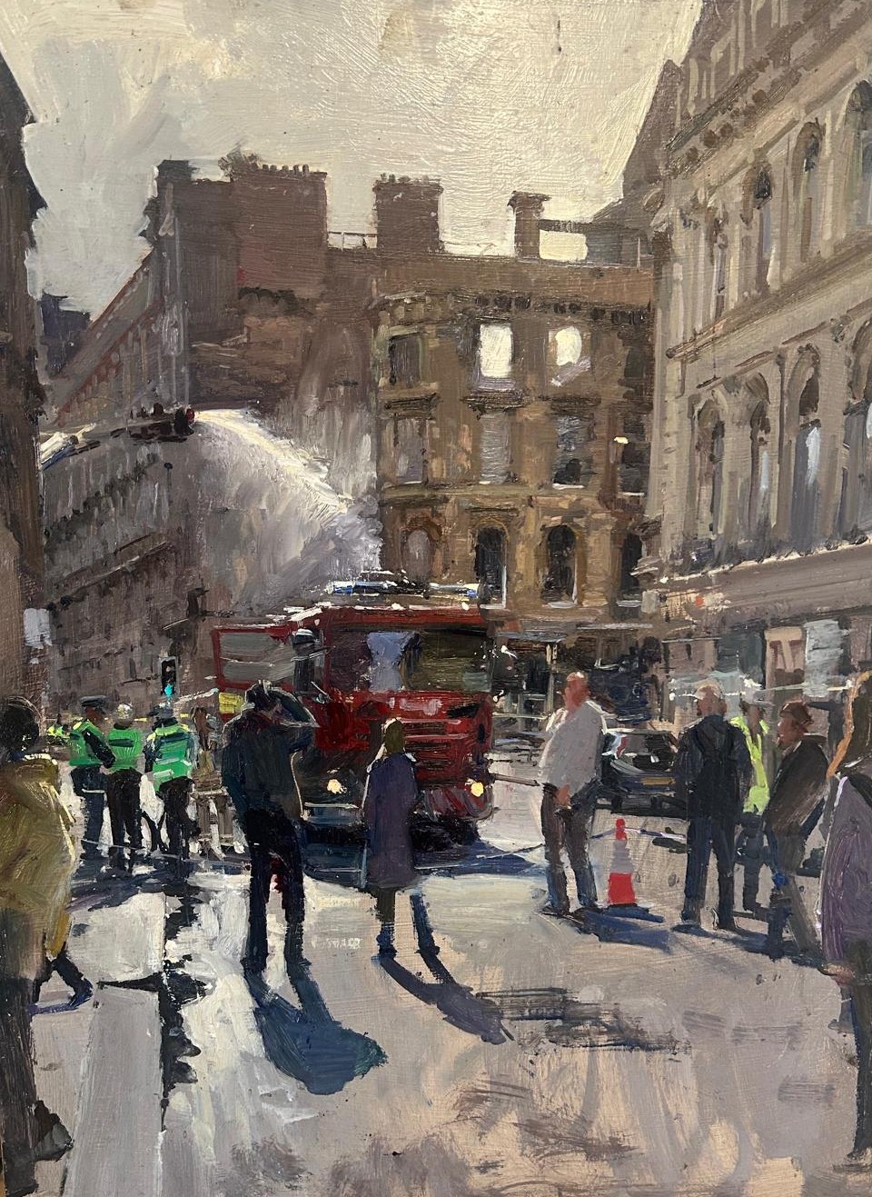 Dousing the Wreckage of Glasgow's Union Street Fire, Midday, 11/03/2026 - SORRY, NO LONGER AVAILABLE