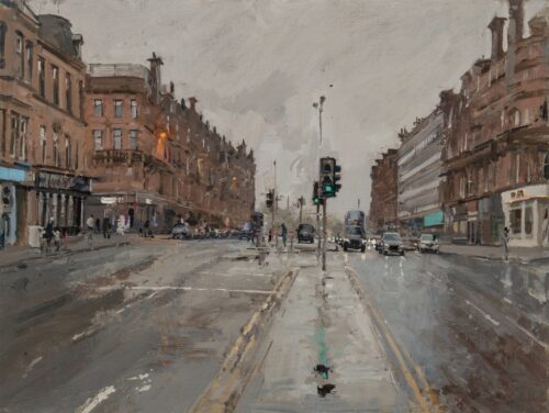 Rain, Anniesland from under the Bridge