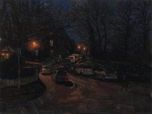 March Evening, Kirklee Terrace from Cuku Café