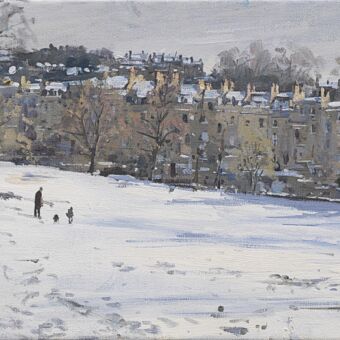 1. Morning Snow, The Golf Course
