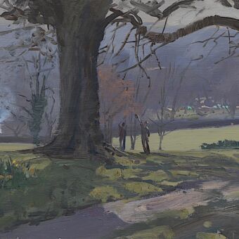 17 Tree Lopping, Spring Morning, the Golf Course