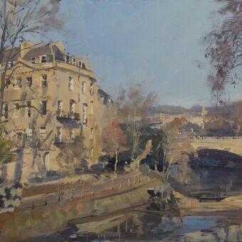31 South Parade and North Parade Bridge, Bright Winter's Morning
