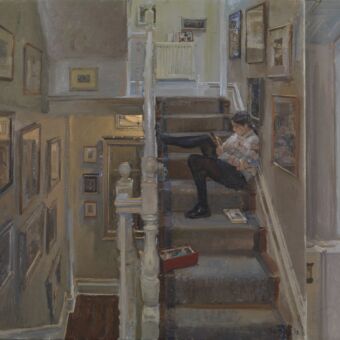 78 Christmas Jumper and DMs: Ella on the Stairs
