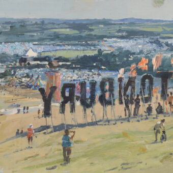 Glastonbury from the top, 2019