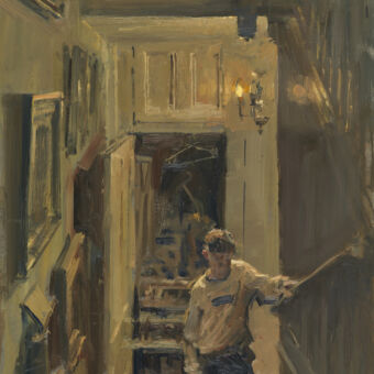 Ned Coming up from The Kitchen