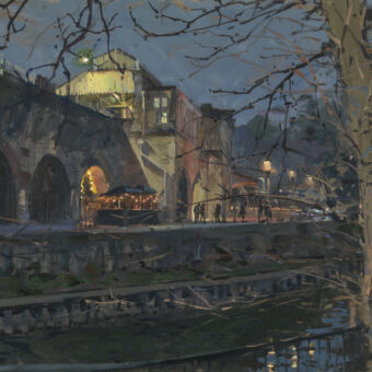 Late Winter Afternoon, The Back of the Station