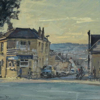 Beginning of a February Sunny Day, Top of Chelsea Road, 2021