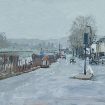 Cumberland Road, Grey Misty morning, January 2021