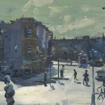 Bright November Morning, Towards the Arches from the bottom of Elton Road, 2020