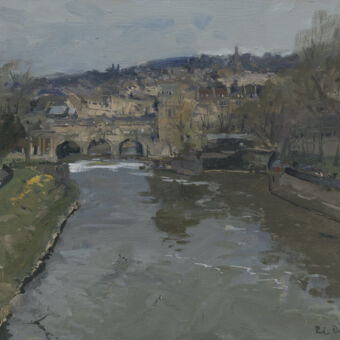 Dafodils, Pulteney Bridge during Lockdown