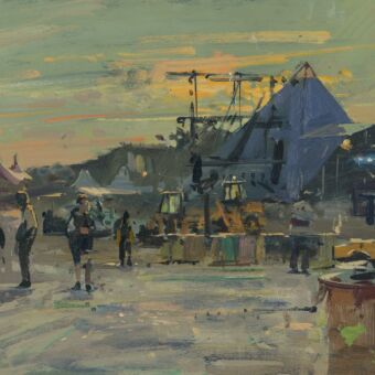 Sun Setting, Preparations, Pyramid, 2023