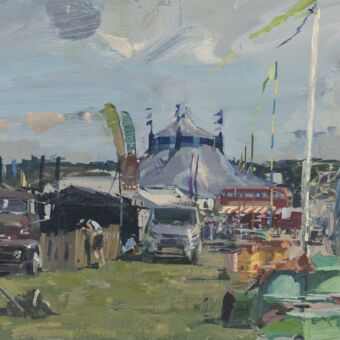 Preparations, Babylon Uprising, Circus tent and Tea Stop, 2023