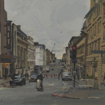 Rose Street with the lady from the Art School Rose Street with the lady from the Art School