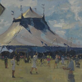 Circus Field: Big Top and Tea Lady Having a Ciggy, 2025