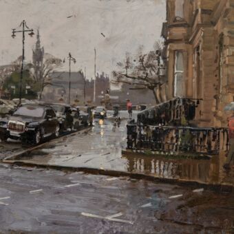 Park Circus Place, Rain