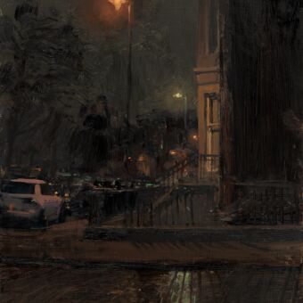 Winter Evening Parkgrove Terrace and Gray Street
