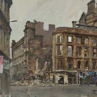 Aftermath of the Union Street Fire, Emergency Services Hand Over to Demolition, 12/03/2026 (The Street Light and the Cross)